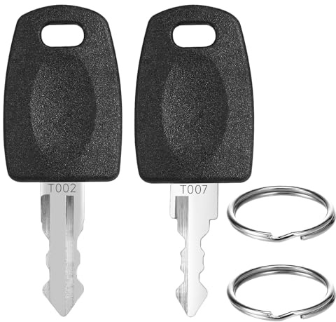 Wefaly 2 chiavi da viaggio per valigia, chiavi TSA007 TSA002 per lucchetto bagagli, chiave principale per lucchetti TSA, valigia, bagagli, compatibile con la maggior parte delle serrature TSA