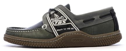 TBS Chaussures Bateau Kaki/Noir Homme Globek
