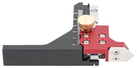 Generico Misuratore Di Altezza Strumento Per La Lavorazione Del Legno - Utensile Manuale Multiuso In Lega Di Alluminio - Strumento Per Misuratore Di Profondità Della Fresatrice - Per La Silvicoltura S