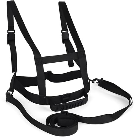 Penitue Arnés de Esquí Infantil, Ajustable y Resistente para Entrenamiento de Hombros con Correa Extraíble Asa Fácil Elevación Ideal para Esquiar Hacer Snowboard Skateboarding y Ciclismo Principiantes