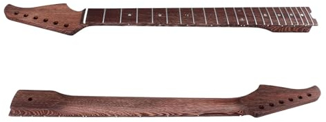 KIMISS Manico per Chitarra Elettrica in Wenge per Modello ST - Parte di Ricambio a 22 Tasti con Design a Giradischi per Prestazioni Migliorate