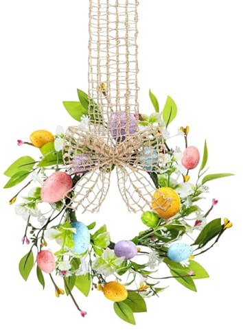 Ghirlanda Di Pasqua,Ghirlanda Appesa Artificiale Decorazione Primaverile | Decorazione Pasquale con,per Feste Festival Celebrazioni Ingresso Negozi Parete Porta Finestra