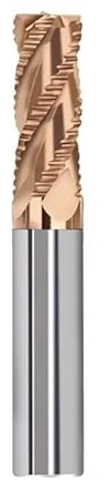 Fraise à ébaucher en carbure monobloc, 4 dents, dureté HRC55, queue de 3 20 mm, for acier, fer, aluminium, MDF, fibre verre, acrylique, bois, cuivre et plastique(4.0X10X4DX50)