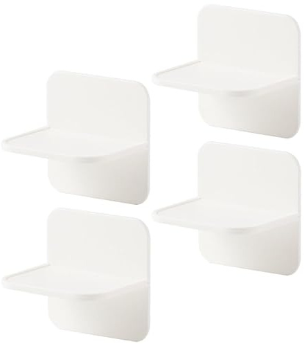 Balacoo Conector de Seguridad para Muebles para Bebés 4 Piezas, Protector Anticaídas de Plástico Hips Blanco, Fácil de Instalar en Armarios y Refrigeradores
