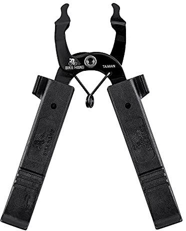 BIKEHAND Bike Bicycle Chain Master Link Pliers Tool - MTB Road Quick Link Remover Removal - Compatible with All Brands: for Shimano Sram KMC Chain - 2 in 1 Tire Levers