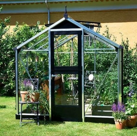 Juliana Serre en Verre trempé Compact 5 m², Couleur Silver, Base sans Base