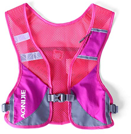 AONIJIE Unisex Running Chaleco de hidratación Ultraligero Mochilas Trail Ideal para Senderismo, maratón, Escalada y Ciclismo (Hot Pink)