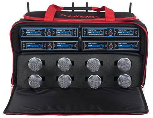 VOCOPRO UDH-CHOIR-8-MIB Eight Channel Wireless Handheld Microphone System In A Bag