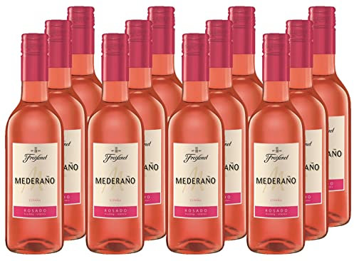 Freixenet Mederaño Rosado (12 x 0,25 l) - Spanischer Roséwein in handlicher Kleinflasche, fruchtig und frisch im Geschmack, halbtrocken, ideal zu Käse oder Gegrilltem
