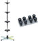 Cartrend 7730056 Felgenständer mit Reifenschutzhülle, bis 225 mm Reifenbreite und Unitec 84736 Radmerkerset, 8-teilig