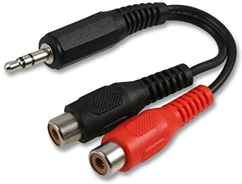 Pro Signal 3.5mm Stereo Jack Plug to 2x Phono (RCA) Sockets Adaptor Lead