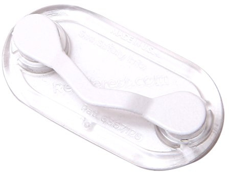 Readerest Magnetic Eyeglass Holder, ID Badge Holder, Made in USA, White
