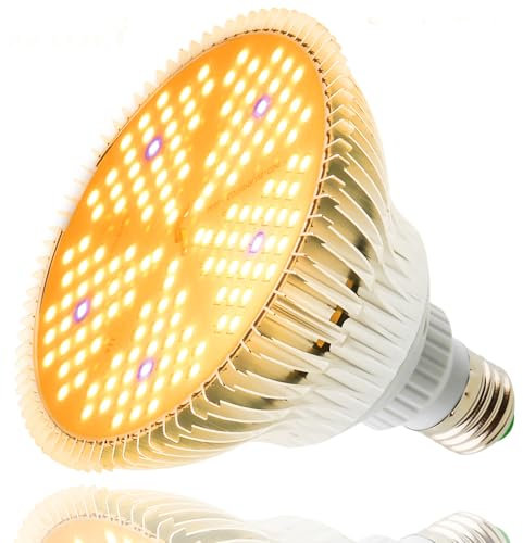 100W Lumière végétale,150 LED Lampe de Plante à Spectre Complet,E27 Plant cultivez une lampe ampoule pour Plantes Intérieur Germination Légumes Fleurs Hydroponique Serre Tente de Culture Succulentes
