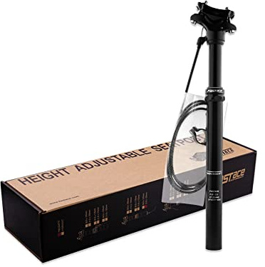 Bibike Dropper Post 27,2/28,6/30,4/30,9/31,6/33,9 mm x 440 mm Länge, 125 mm Reisefernbedienung, externes Kabel
