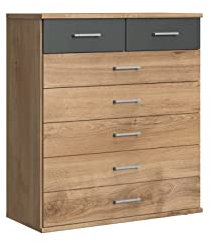 möbelando Kommode >Click< (B/H/T: 90x106x40 cm) in Plankeneiche-Nachbildung