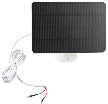 Solar Panel Camera Charger, IP66 Waterproof Weatherproof Doorbell Solar Panel Charger for Professional Doorbell 2K Camera Doorbell for 4 Plus (CSP4W-O-W)