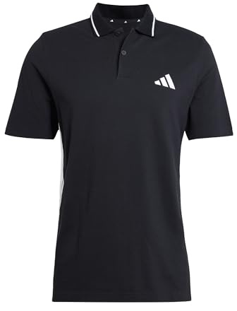 adidas Men's Essentials 3-Streifen Piqué Poloshirt