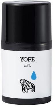 YOPE Crema Viso Uomo, Idratante Opacizzante, Acido Ialuronico, 50 ml | Estratto di Sugi, Fitoemollienti Naturali, Pelle Mista e Grassa, Formula Leggera, Trattamento Lenitivo Post Rasatura