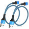iPhone Charger Cable Short 30CM, 2Pack Apple MFi Certified USB to Lightning Cable for iPhone 14 13 12 11 Pro Max XR X 8 7 6 5 SE
