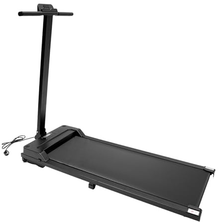 Flaches Laufband | Elektrisches Walking Pad mit LED-Anzeige | Stabil & Platzsparend | Für Ihr Heimtraining - Robust, Langlebig | Stoßdämpfend, Geräuscharm