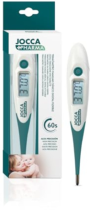 Jocca Pharma - Set de 7 uds Termómetros Digitales Clínico Flexible| Alta Precisión| Para Niños, Adultos, Bebés| Lectura Rápida y Precisa Ideal para Medir la Fiebre