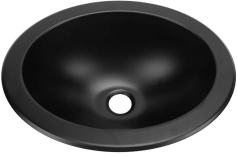 Lavello Ovale Incasso, Lavabo per in Acciaio Inossidabile 304 11 X 8,3 X 4,7 Pollici con Uscita 40 Mm, Installazione Incorporata, Lavello Cucina per