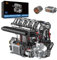 JMBricklayer Technic Machinery Engine 61128 - Kit de construcción de cuatro cilindros con motor eléctrico, motor eléctrico L4 para adultos, día del padre, hombres, niños a partir de 8 años (1787
