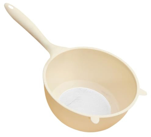 PAMINGONO Colador Plástico De Malla Fina Con Asa Para Cocina Cesta Reutilizable Para Lavado y Drenaje De Frutas y Verduras Cesta Filtro Multifuncional Para Hogar Diseño Resistente y Práctico