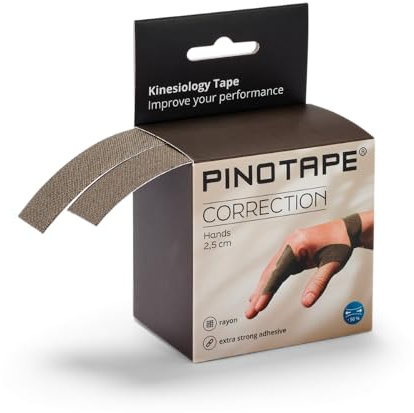 Pinotape Sport Correction Kinesiologie Tape Hände Dunkelgrau 2x5 m