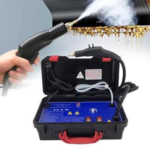 Máquina de limpieza portátil de alta temperatura, limpiador a vapor de alta temperatura de 1700 W/3000 W, sin tanque y de alta resistencia para cocina, baño, muebles, asientos de automóviles (1700 W