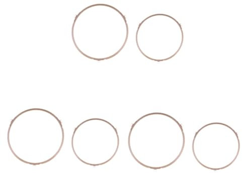 COLLBATH 6pcs Microwave Accessories Microwave Stand Countertop Plate Cover Turntable Rings Glass Plate Tray Wheel Ring Oven Turntable Racks