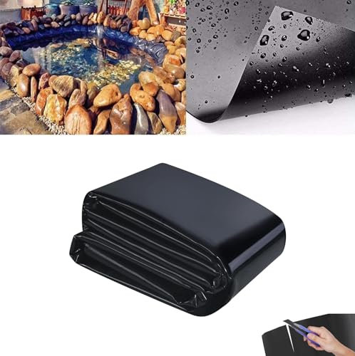1 x 1 m nero agricolo stagno fodera per laghetti da giardino per pesci all'aperto facile installazione impermeabile e a tenuta stagna guarnizione EPDM stagno Liner per proteggere lo stagno facile da