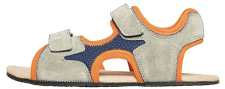 Sole Runner Barfußschuh Mimas Grey/Orange Kids Unisex, Größe:31, Farbe:Grey/Orange