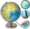 Gleneagles Illuminated Globe for Kids 25cm – Plug-In Light Up World Globe with On/Off Switch Educational Rotating Countries Continents Animals & Landmarks – Night Light for Learning & Decor