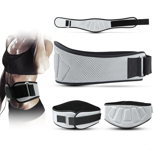 Ceinture Abdominale Homme, Ceinture Amincissante pour Hommes et Femmes, Ceinture de Sudation pour la Maison et Le Gymnase, Ceinture Ventre Plat Longueur 100cm, Gris, 1 Pièce