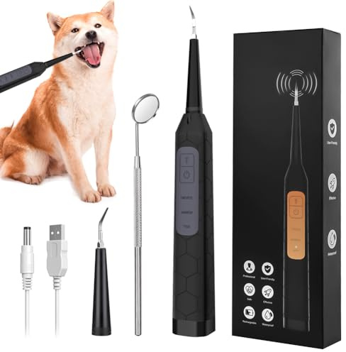 Eliminador de sarro para perros,eliminador de sarro por ultrasonidos para perros y gatos,eliminador de sarro para mascotas,cuidado dental para perros y gatos,3 modos de limpieza y 2 cabezales de