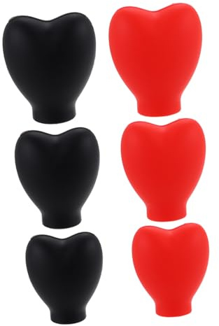 Healvian 6 Stück Silikon Make Up Pinselkopf Abdeckungen Schutz für Foundation Pinsel Praktisch für Reisen und Schutz der Pinselborsten