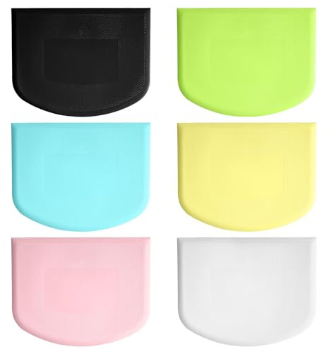 6pcs Teigkarte Kunststoff, Teigschaber Kunststoff Dough Scraper - Flexibel und Langlebig für Brot, Kuchen, Pizza - Perfekt für Anfänger und Profis
