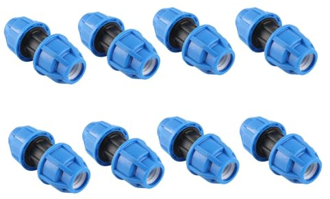Badafaci Connettore per Tubo dell'acqua, Materiale PE, Raccordo Dritto da 20 Mm per Collegamento del Tubo dell'acqua in PVC PPR