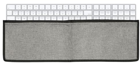 kwmobile Keyboard Cover compatible with Apple Magic Keyboard with Numeric Keypad Dust-Proof Keyboard Case with Zipper – Dark Grey