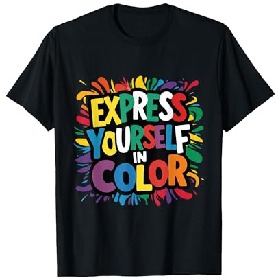 Artiste Peinture Coloré Costume Peintre Drôle Art T-Shirt