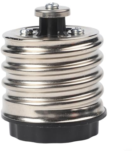 Vasiumic Goliath Moghul Douille à vis pour ampoule Edison E40 à E27, réducteur de lumière noire pour éclairage de maison et de jardin