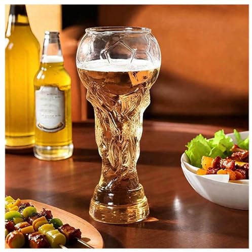Chope à Bière pour Coupe Du Monde 2026, 800ml Apéro Foot Verre, Verre A Biere Personnalisé pour Regarder Les Matchs De Football