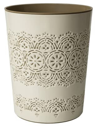 Blue Canyon Flora Waste Bins (Cream)