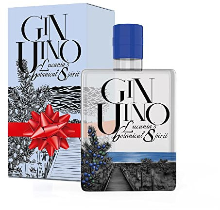 Ginuino Gin, Made In Italy Artigianale, Idee Regalo, Ideale Con Bicchieri Gin Tonic, Set Cocktail, Kit Barman, 43% Vol, Bottiglia In Vetro 50 Cl
