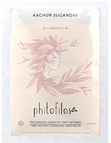 PHITOFILOS Kachur Sugandhi - Impacco Viso e Capelli in Polvere 100gr | Phitofilos Kachur Sugandhi Impacco Viso e Capelli in Polvere 100gr