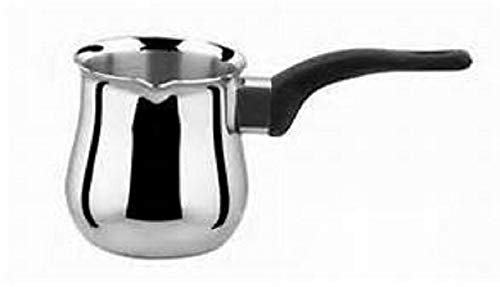 VINOD Stainless Steel Turkish Coffee Pot, Warmer Melting Pot, Butter Milk Warmer Sauce - Capacity: 450 ml
