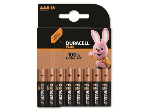 Duracell Plus-AAA CP16 Micro (AAA)-Batterie Alkali-Mangan 1.5V 16St.
