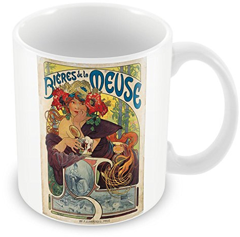 Fabulous Mug Biere Meuse Retro Vinatage Affiche Old Commercial France