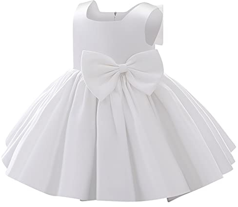 IBAKOM - Vestido de fiesta de cumpleaños, formal, boda, bautizo, dama de honor, comunión, vestido de comunión